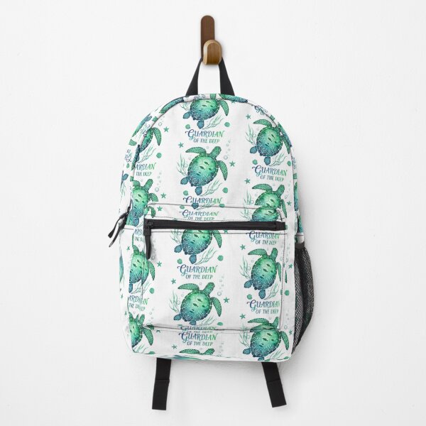 Item preview, Green Sea Turtle Guardian of the Deep with Underwater Elements designed and sold by zoughlal.