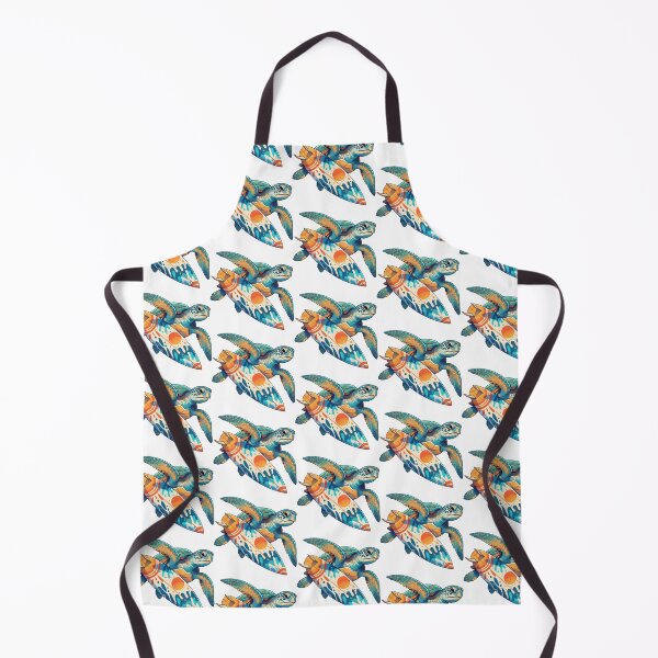 Item preview,  Sea Turtle Riding Colorful Sunset Surfboard designed and sold by zoughlal.