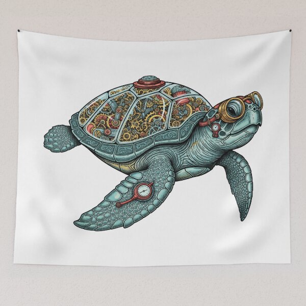 Item preview,  Mechanical Steampunk Sea Turtle with Gears and Clockwork designed and sold by zoughlal.