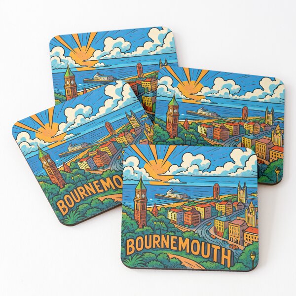 Item preview, Bournemouth, city | Comics style - Cartoon designed and sold by ComicsFactory.