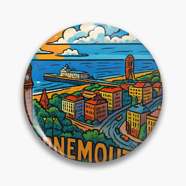 Item preview, Bournemouth, city | Comics style - Cartoon designed and sold by ComicsFactory.
