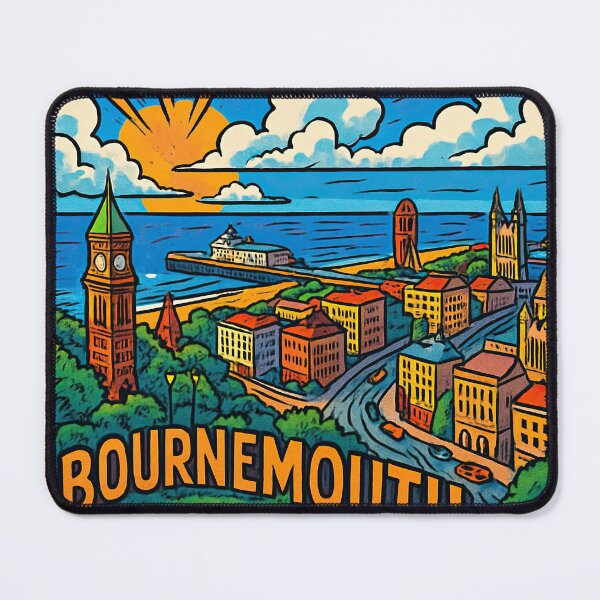 Item preview, Bournemouth, city | Comics style - Cartoon designed and sold by ComicsFactory.