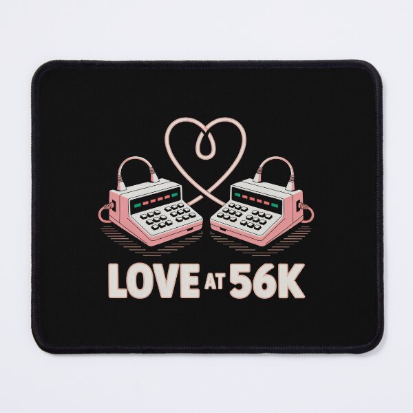 Item preview, Love at 56K Retro Dial Up Modem Computing Art designed and sold by SplashTastic.