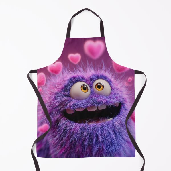 Item preview, Cute Purple Monster in Love – Valentine’s Day Illustration designed and sold by Hakubiya.