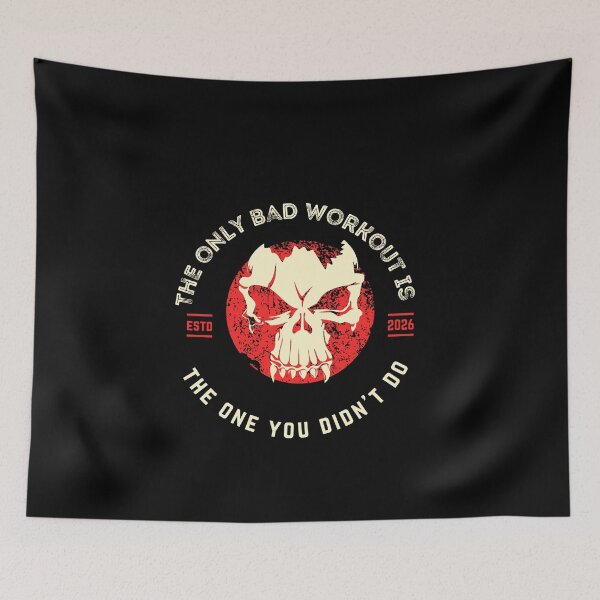 Item preview, Skull Workout Motivation - No Excuses Gym Gear designed and sold by ErosFashions.