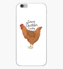 Crazy chicken lady iPhone Case