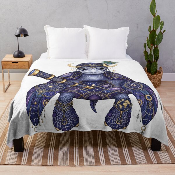 Item preview, Celestial Navigator - Astrology Sea Turtle with Telescope Art designed and sold by zoughlal.