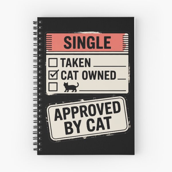 Item preview, Relationship Status Cat Owned - Funny Vintage Cat Valentine designed and sold by emilianaka.