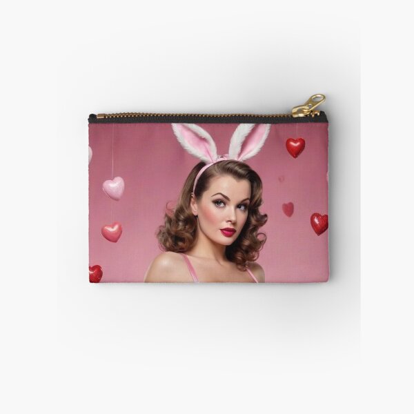 Item preview, Vintage 1950s Glamour Bunny – Retro Pin-Up Valentine Art designed and sold by MissSaylor.