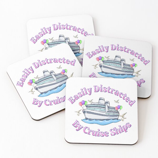 Item preview, Funny Cruise Ship Easily Distracted by Cruise Ships  designed and sold by Eric’s Creative Corner.