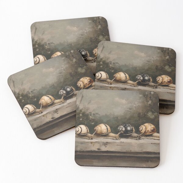 Item preview, Four Snails in a Row designed and sold by lautir.
