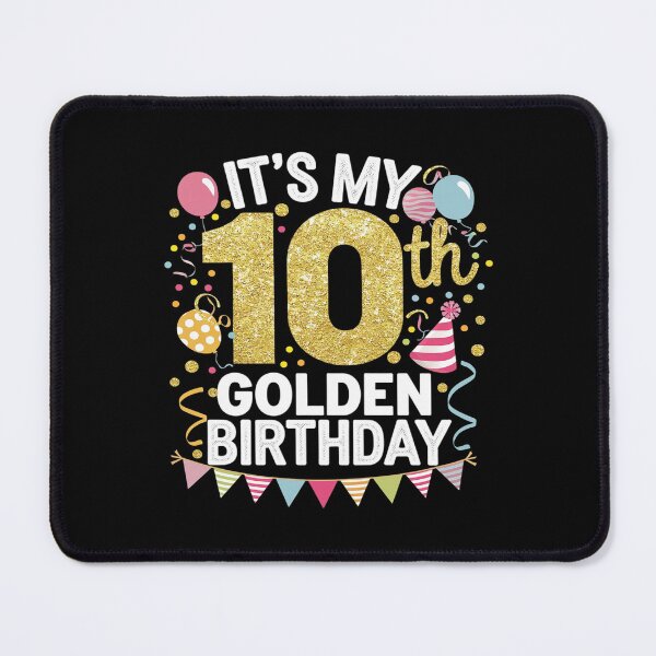 Item preview, It's My 10th Golden Birthday 10 Year Old Bday Kids Born 2013 designed and sold by DigitaldeligArt.