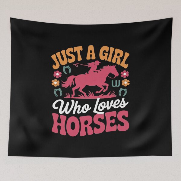 Item preview, Just A Girl Who Loves Horses Horse Lover Horseback Riding  designed and sold by KotexTemu.