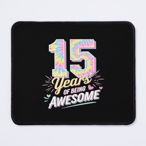 Item preview, 15th Birthday Idea Tie-Dye 15 Year Of Being Awesome designed and sold by MarkLeedsArt.