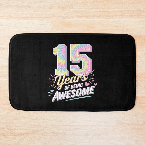 Item preview, 15th Birthday Idea Tie-Dye 15 Year Of Being Awesome designed and sold by MarkLeedsArt.