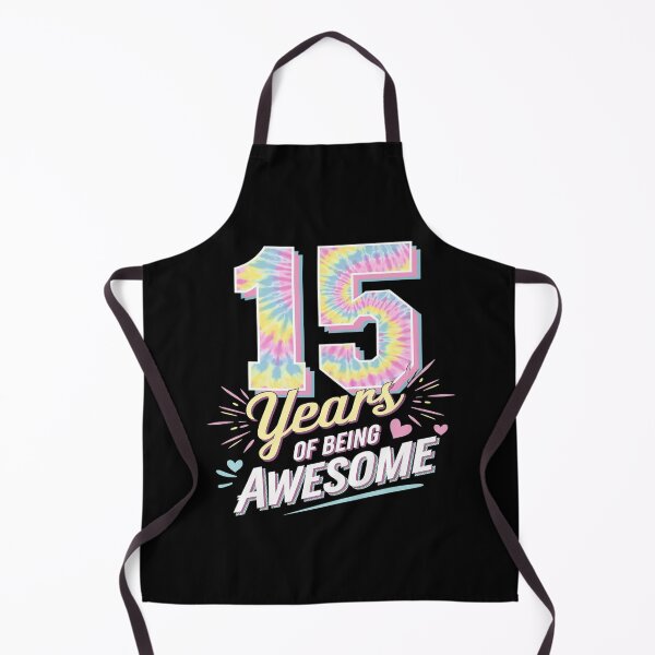 Item preview, 15th Birthday Idea Tie-Dye 15 Year Of Being Awesome designed and sold by MarkLeedsArt.