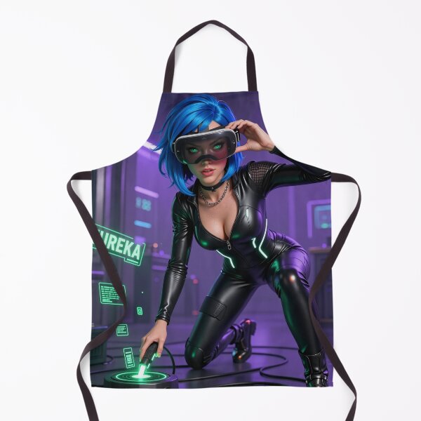 Item preview, Cipher blue haired hacker eureka virtual world designed and sold by CathryneDelamort.