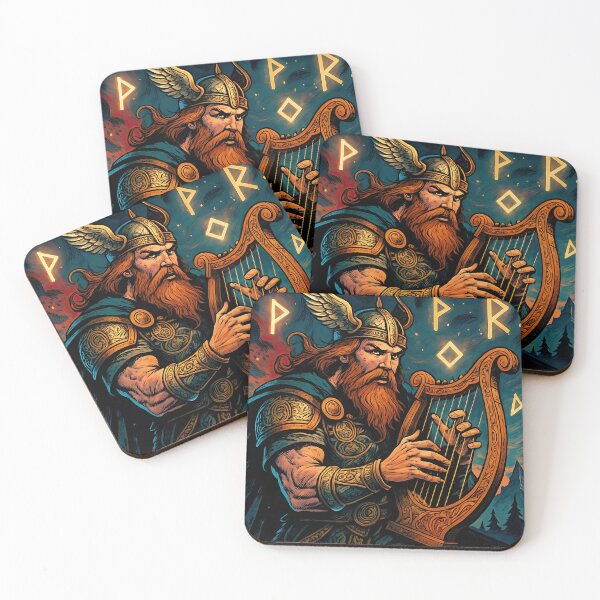 Item preview, Bragi, Norse mythology | Comics style - Cartoon designed and sold by ComicsFactory.