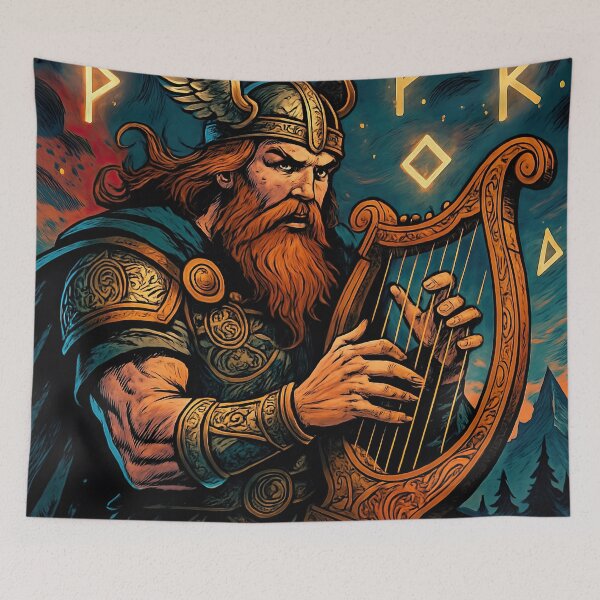 Item preview, Bragi, Norse mythology | Comics style - Cartoon designed and sold by ComicsFactory.