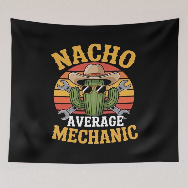 Item preview, Nacho Average Mechanic Funny Mexican Auto Repairman Vintage  designed and sold by VerseFarm.