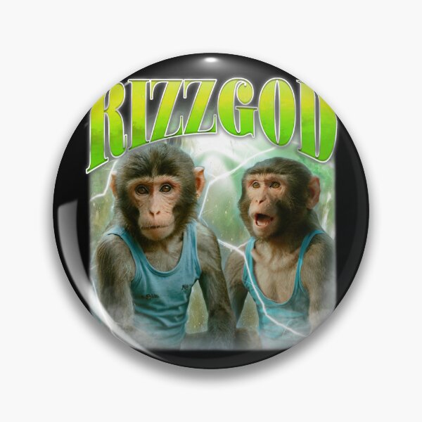 Item preview, Rizz God Monkey Meme designed and sold by bngfx.