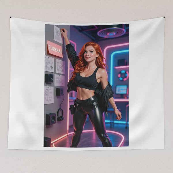 Item preview, Rowan black suited redhead lab eureka designed and sold by CathryneDelamort.
