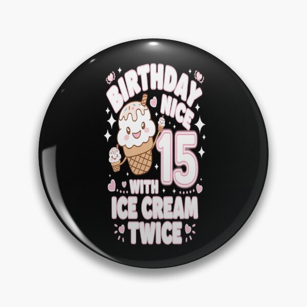 Item preview, 15th Birthday Girl 15 Years, Ice Cream, Number 15  designed and sold by MarkLeedsArt.