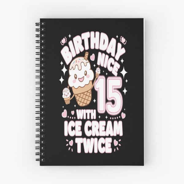 Item preview, 15th Birthday Girl 15 Years, Ice Cream, Number 15  designed and sold by MarkLeedsArt.