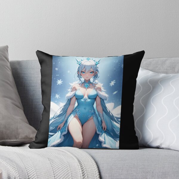 Item preview, Winter Goddess Ice Queen Anime Girl Snow Aesthetic designed and sold by iloveanimechibi.