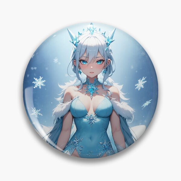 Item preview, Winter Goddess Ice Queen Anime Girl Snow Aesthetic designed and sold by iloveanimechibi.