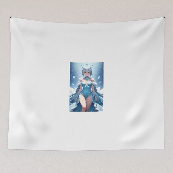 Item preview, Winter Goddess Ice Queen Anime Girl Snow Aesthetic designed and sold by iloveanimechibi.