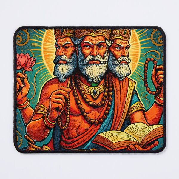Item preview, Brahma, Hindu God of Creation--sref https_s.mj.run_FbqpII51t5I | Comics stylCartoone - designed and sold by ComicsFactory.