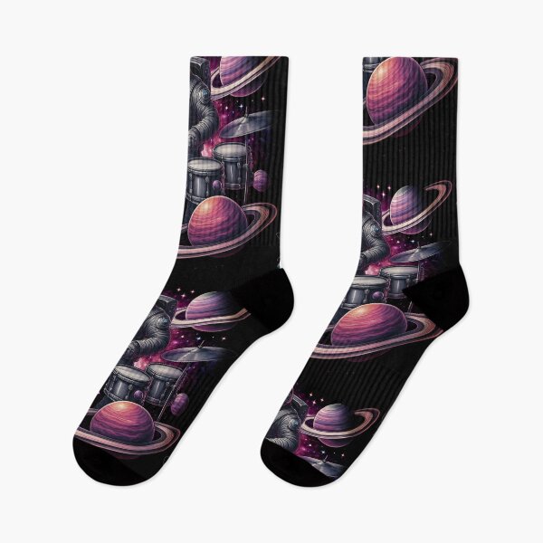 Item preview, Techno Sunrise Astronaut Drummer: Deep House Drummers Gift designed and sold by Pixel4you.