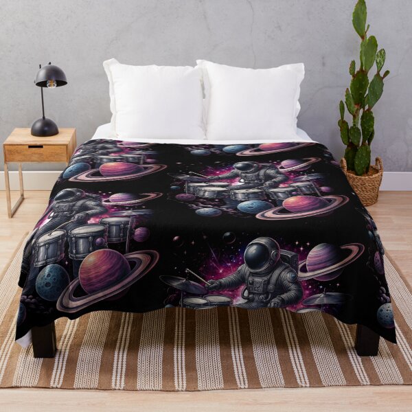 Item preview, Techno Sunrise Astronaut Drummer: Deep House Drummers Gift designed and sold by Pixel4you.