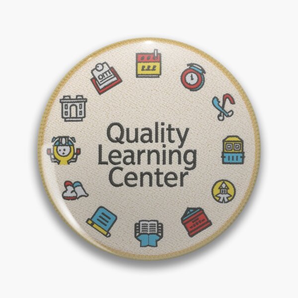 Item preview, Quality Learning Center Badge | Education & Study Icon Design designed and sold by glowtrendz.