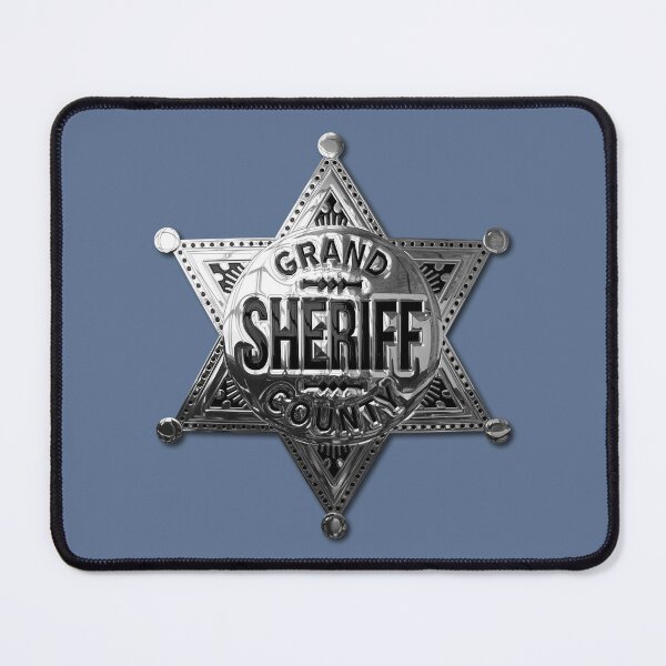 Item preview, Grand Sheriff County Badge [Silver] designed and sold by Trexyca Artworks Store.