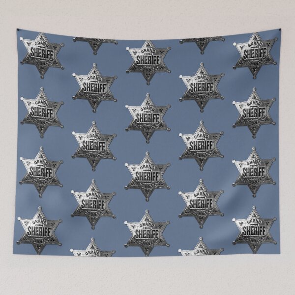 Item preview, Grand Sheriff County Badge [Silver] designed and sold by Trexyca Artworks Store.
