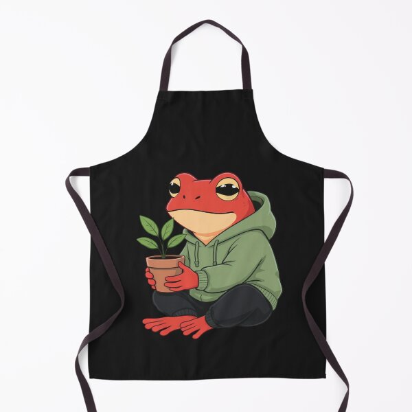 Artikelvorschau, Pflanzenliebhaber-Frosch – Niedliche, ästhetische Froschillustration mit Pflanze entworfen und verkauft von ColorSplash123.