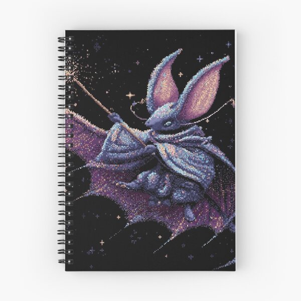 Item preview, Cute Bat Wizard Pixel Art designed and sold by Kaos-Bit.