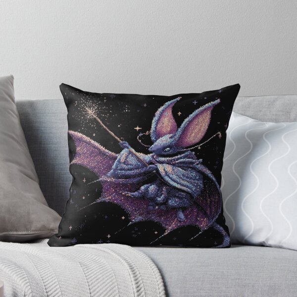 Item preview, Cute Bat Wizard Pixel Art designed and sold by Kaos-Bit.