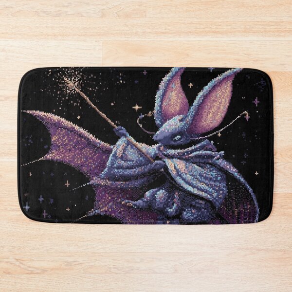 Item preview, Cute Bat Wizard Pixel Art designed and sold by Kaos-Bit.