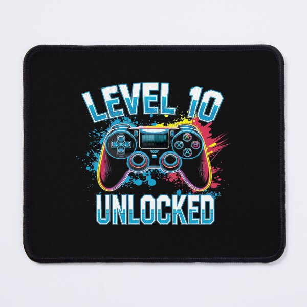 Item preview, Kids Level 10 Unlocked Video Gamer 10th Birthday Game  designed and sold by DigitaldeligArt.