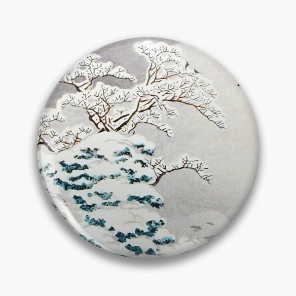 Item preview, Snowy Rural Village with Dogs - Hiroaki Takahashi Vintage Print designed and sold by Open Canvas.