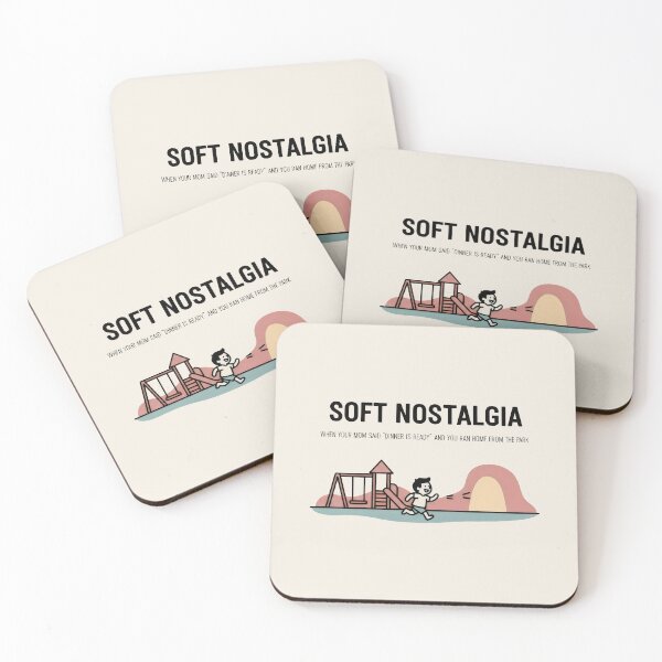 Item preview, Soft Nostalgia Dinner Is Ready Childhood Playground Art designed and sold by SplashTastic.