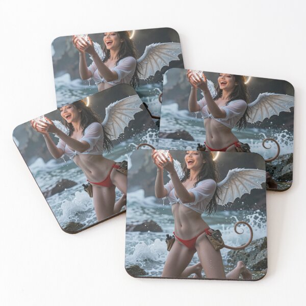 Item preview, Horned angel bikini eureka rocky beach designed and sold by CathryneDelamort.