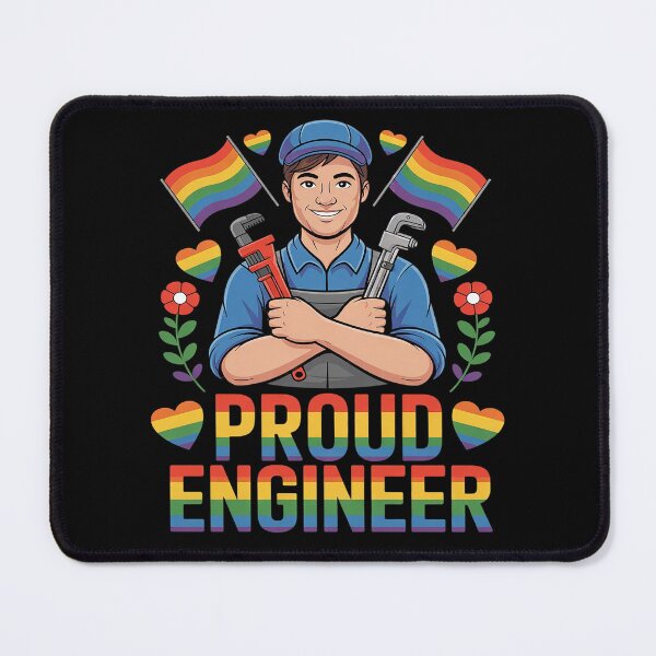 Item preview, Proud Mechanic Costume Funny Job Proud LGBT Rainbow Flag designed and sold by VerseFarm.