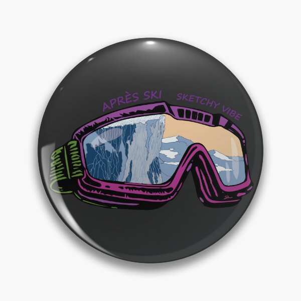 Item preview, Après Ski: Sketchy Vibe – Hand-Drawn Mountain Reflection Goggles designed and sold by SKETCHYANDGRAPHIC.