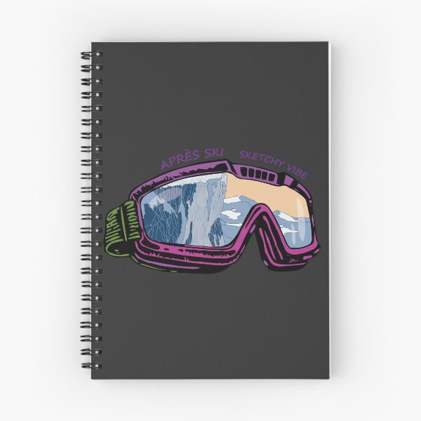 Item preview, Après Ski: Sketchy Vibe – Hand-Drawn Mountain Reflection Goggles designed and sold by SKETCHYANDGRAPHIC.