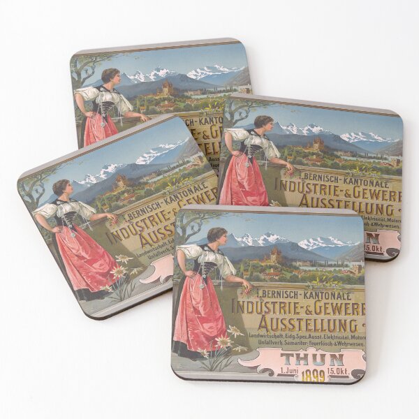 Item preview, Thun, Switzerland Advertising Poster (1899) designed and sold by 19th Century in Color.