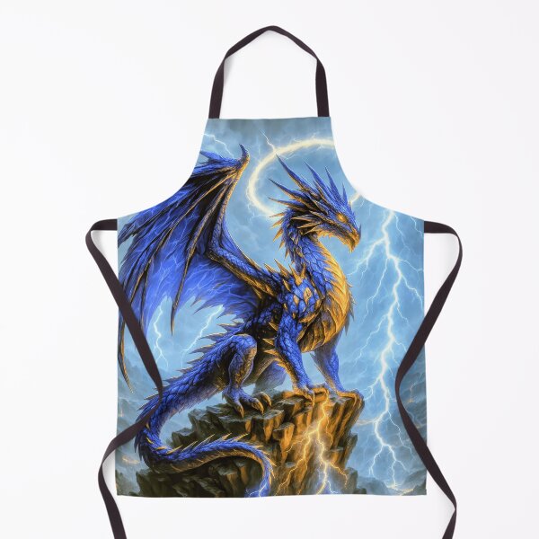 Item preview, Celestial Storm Dragon – Lightning Guardian Fantasy Art designed and sold by DrakariArt.